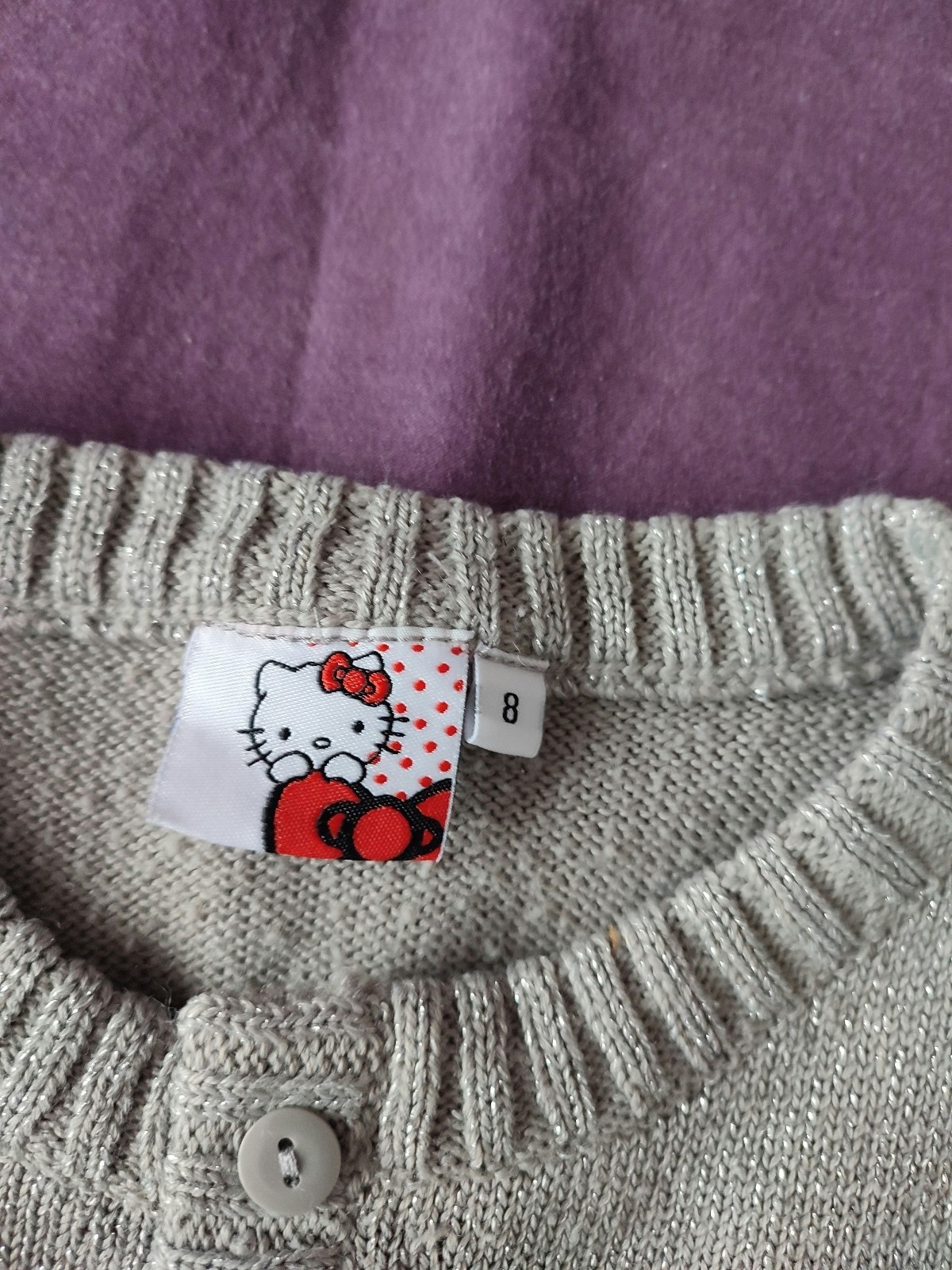 Gilet fille gris 8 ans hello kitty - photo numéro 2