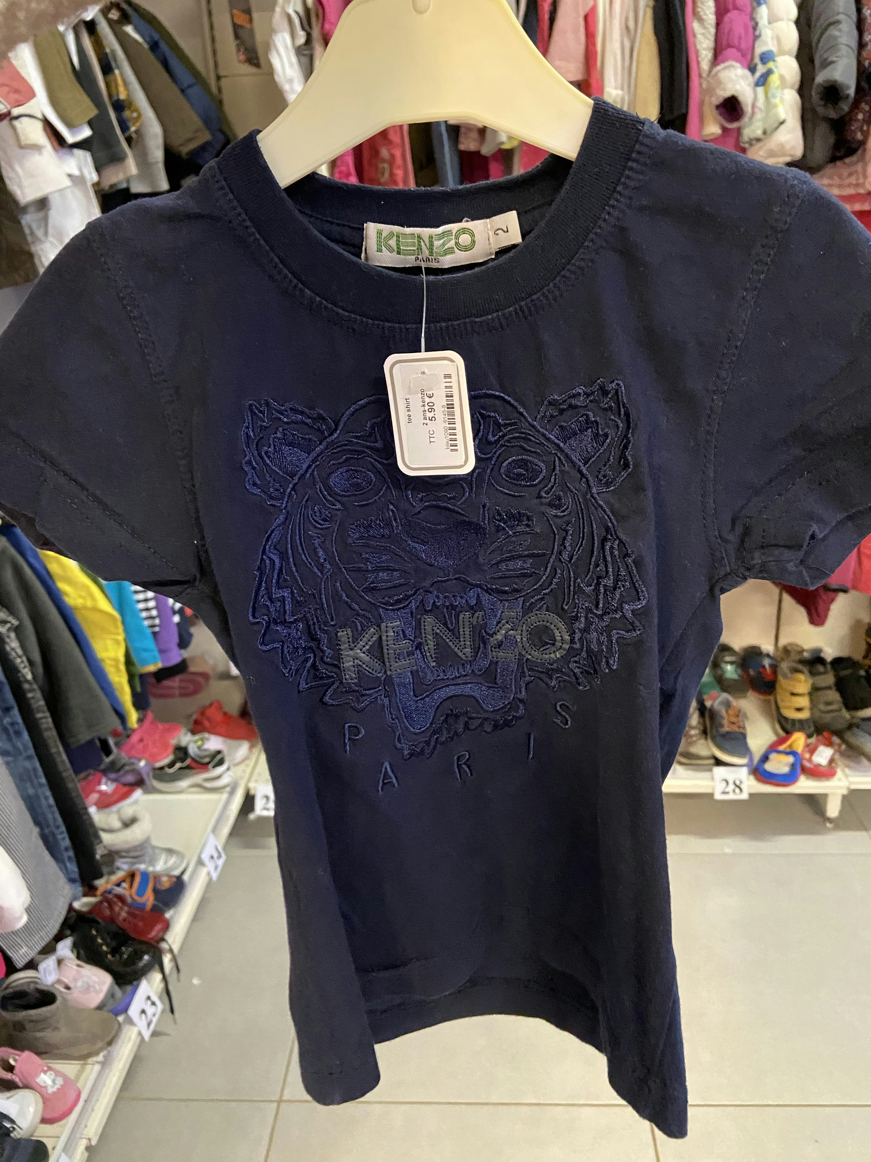 Tee shirt bleu marine