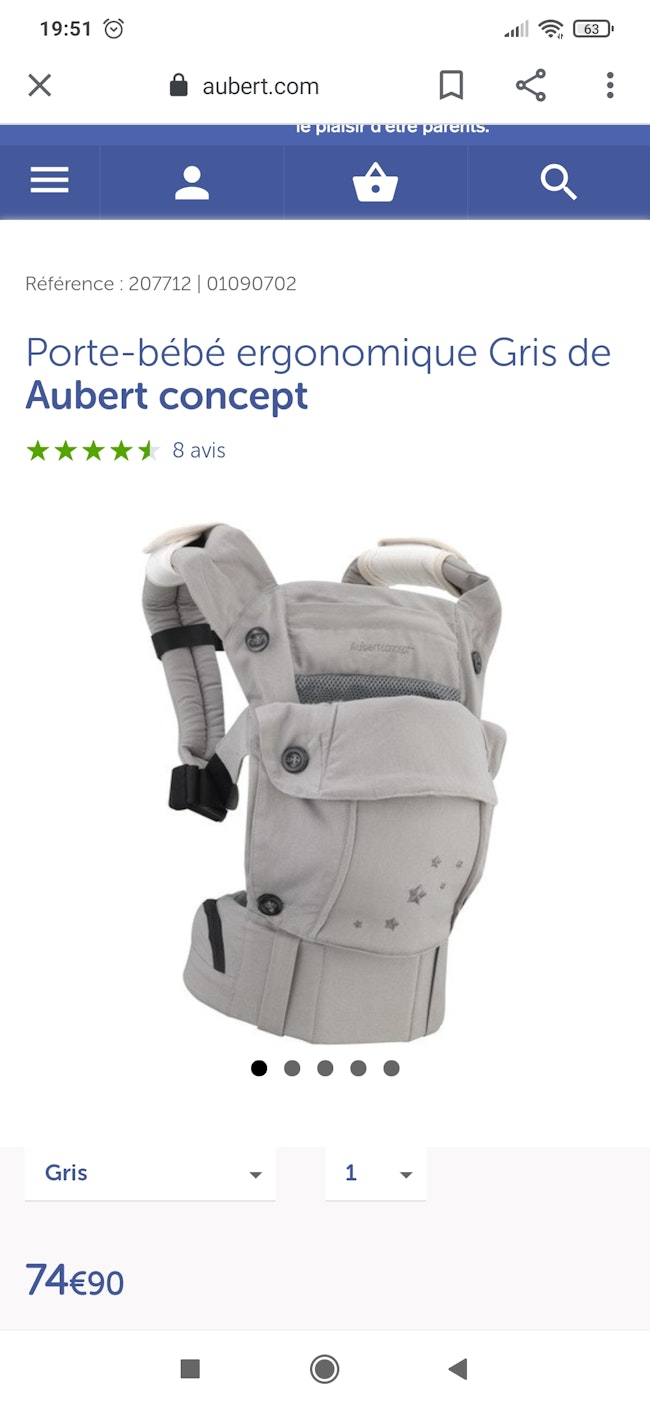 Porte Bebe Aubert Concept Beebs Achat Vente Bebe Enfant