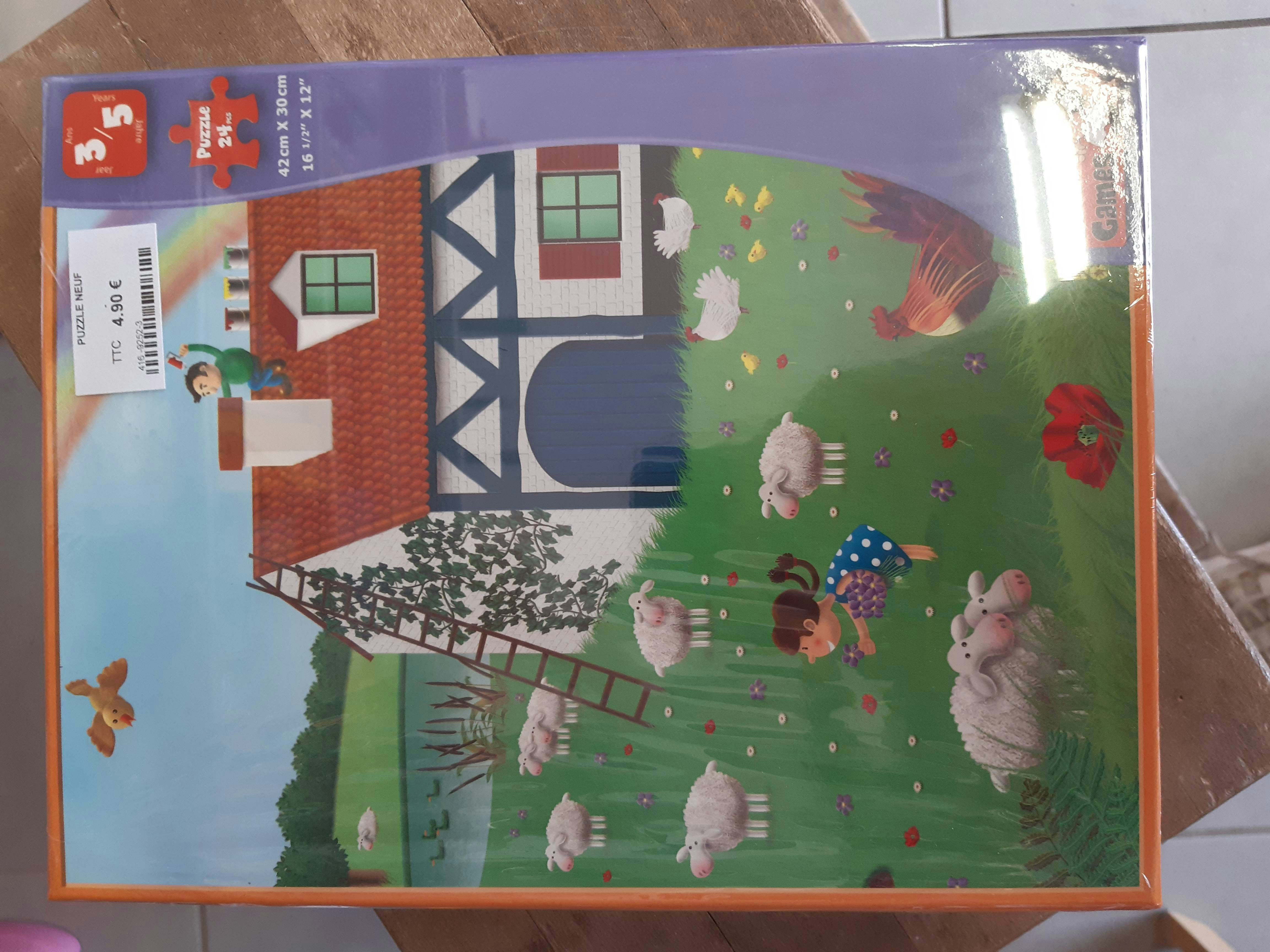 Puzzle neuf 3-5ans / clever games