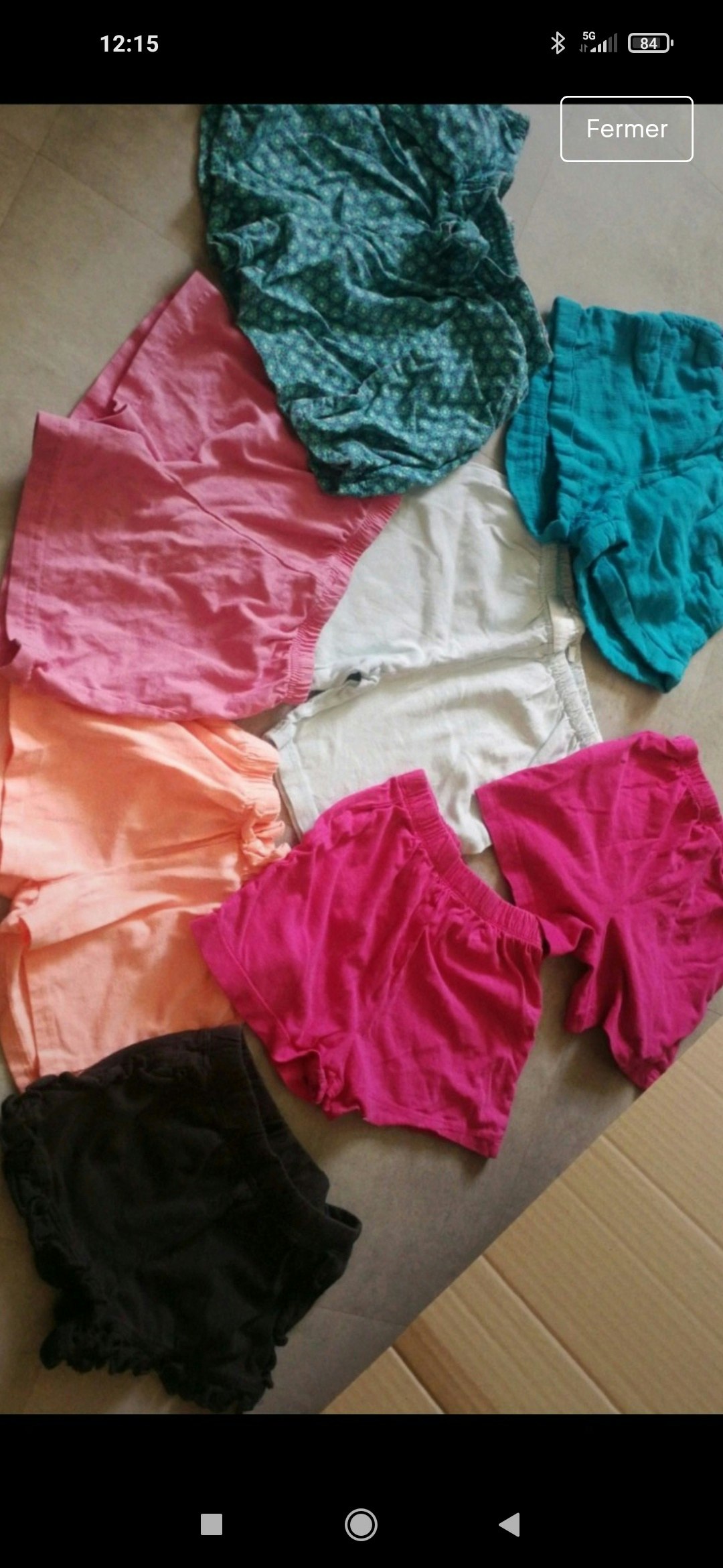 Lots 8 shorts 8 t-shirt en 5 ans