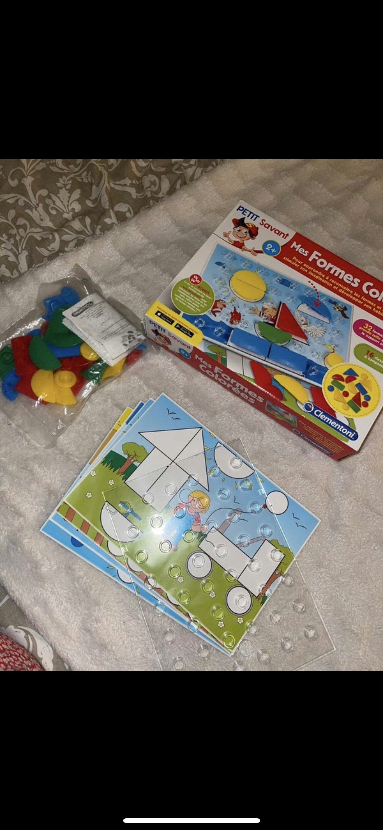 Jeu les formes colorés