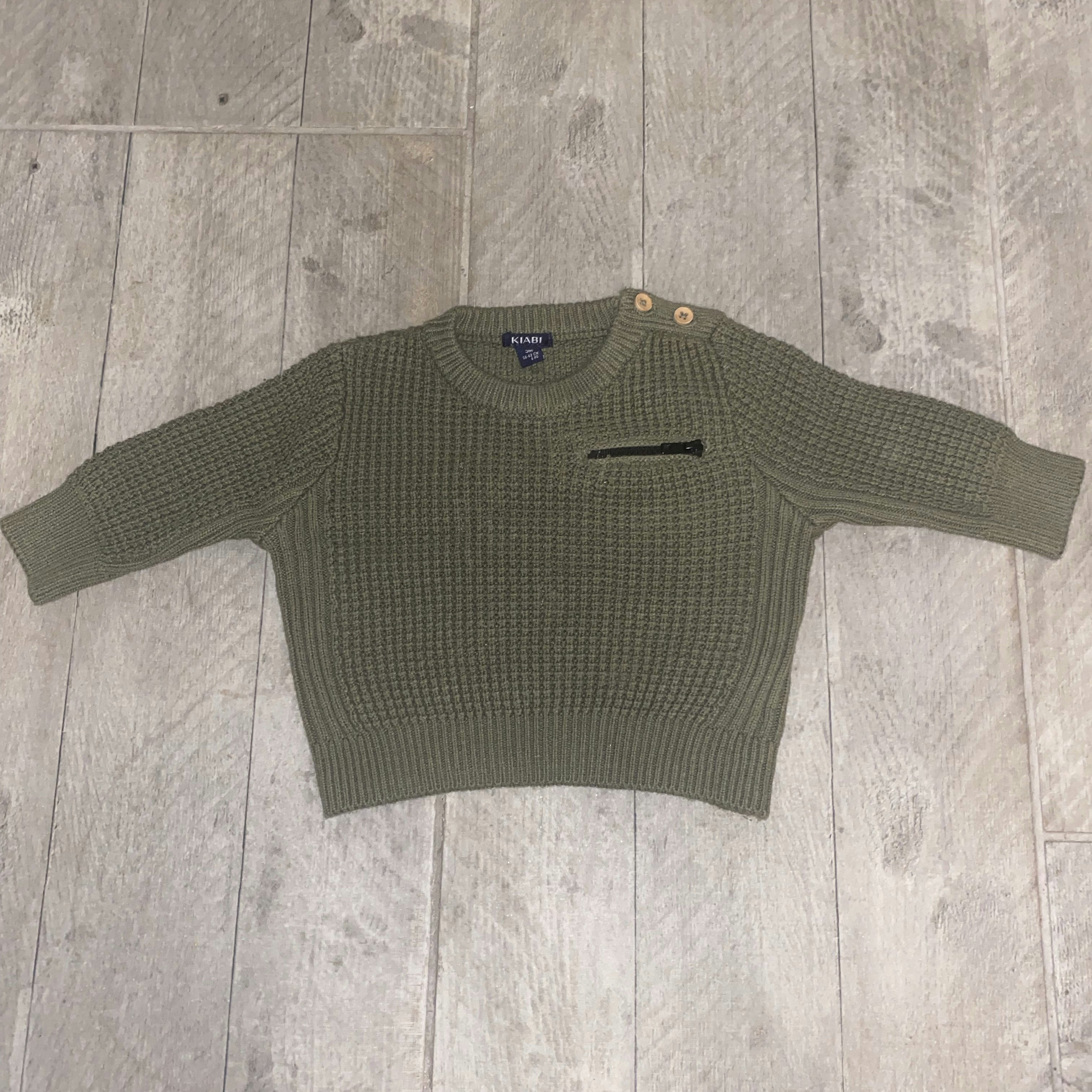 Pull 3/6 mois kaki