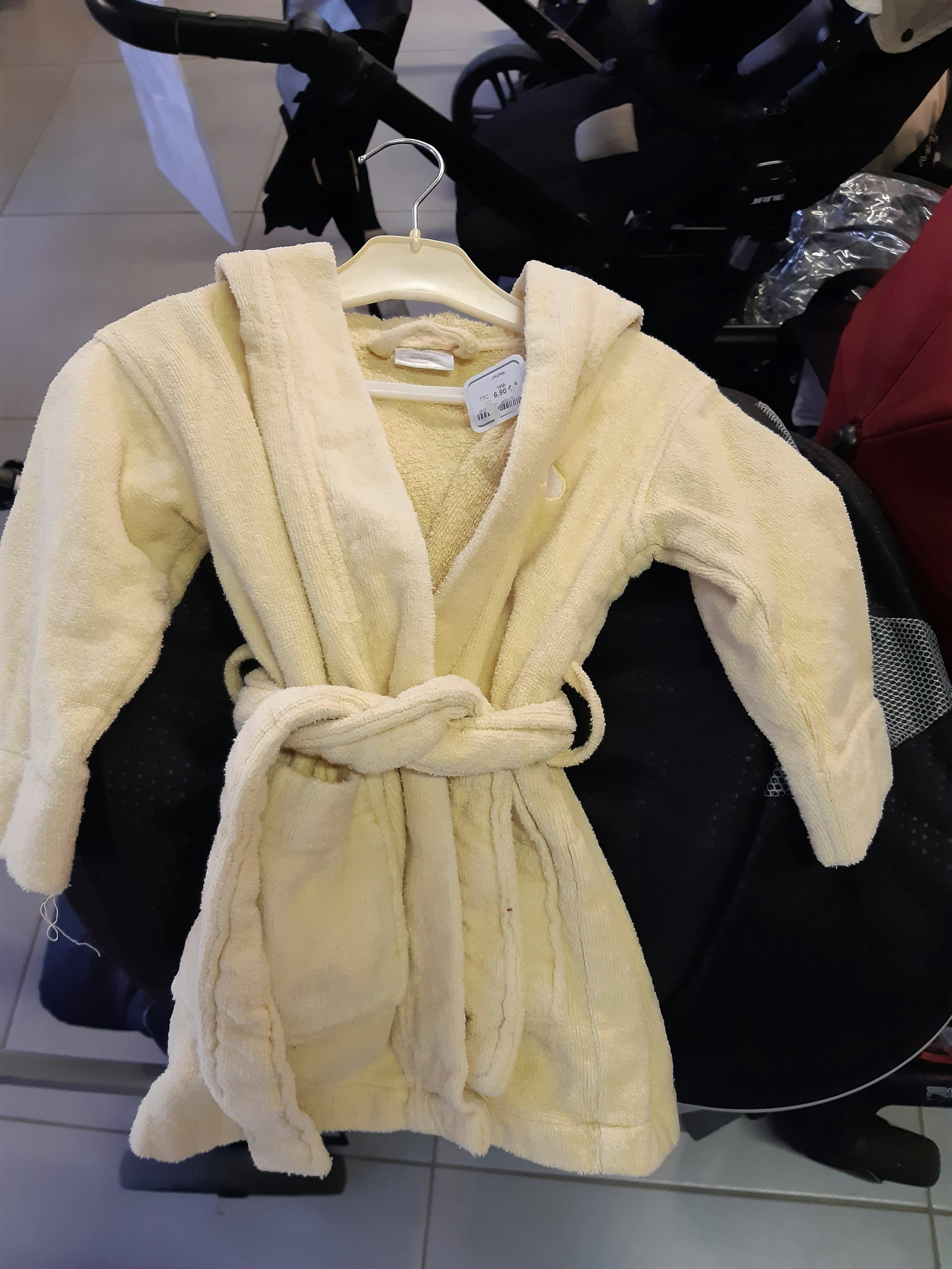 Peignoire jaune 18 mois