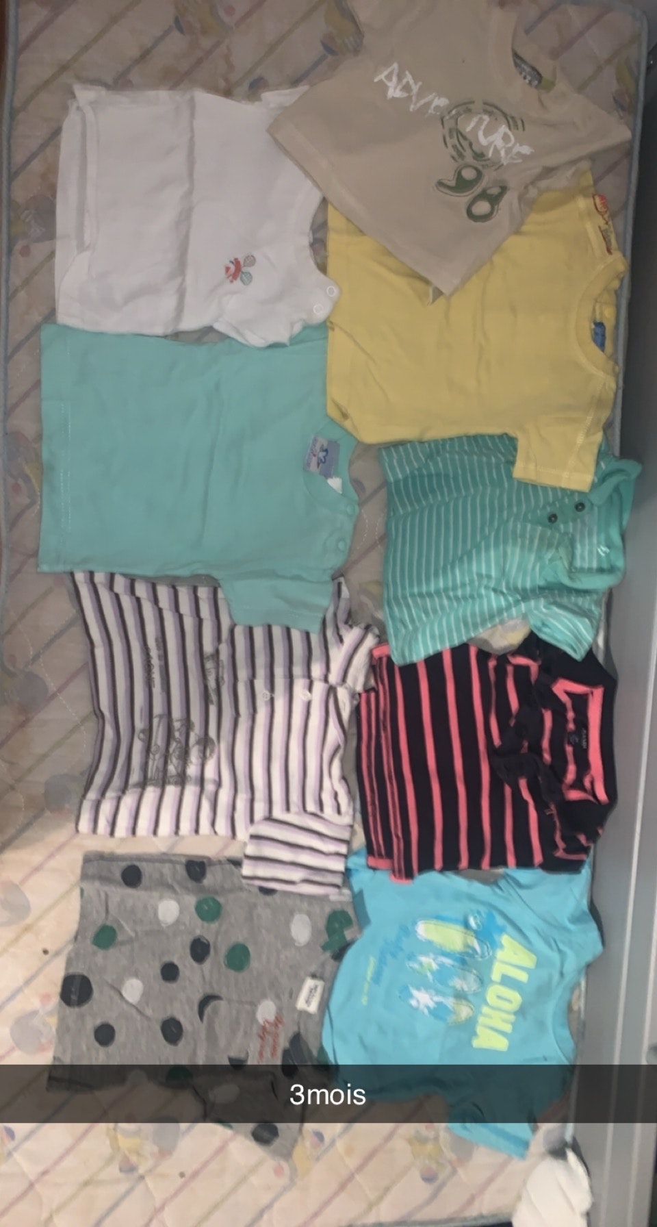 Lot tee shirt garçon 3 mois - photo numéro 3