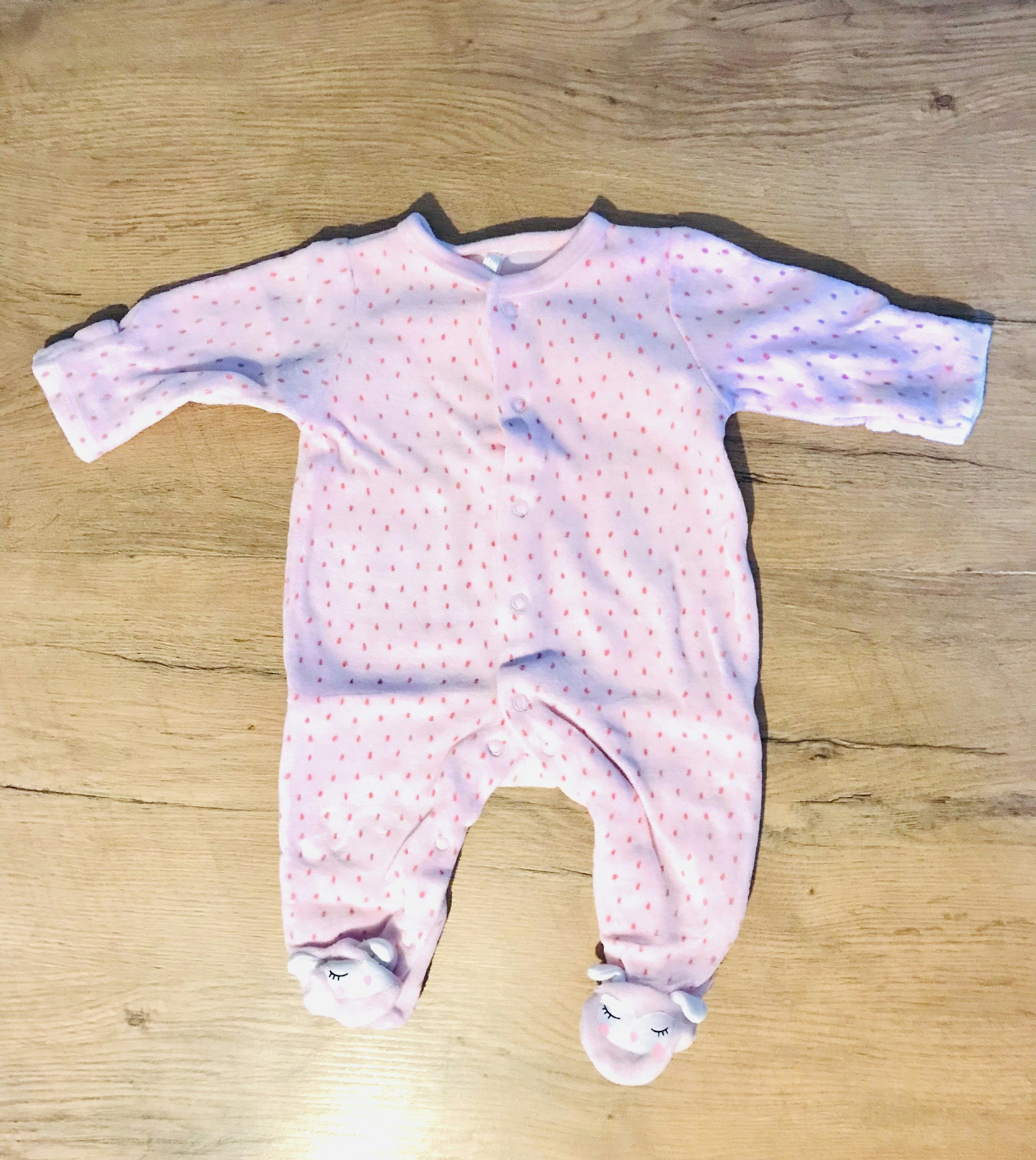 Grenouillère Rose Tex Baby Taille 1-3 Mois