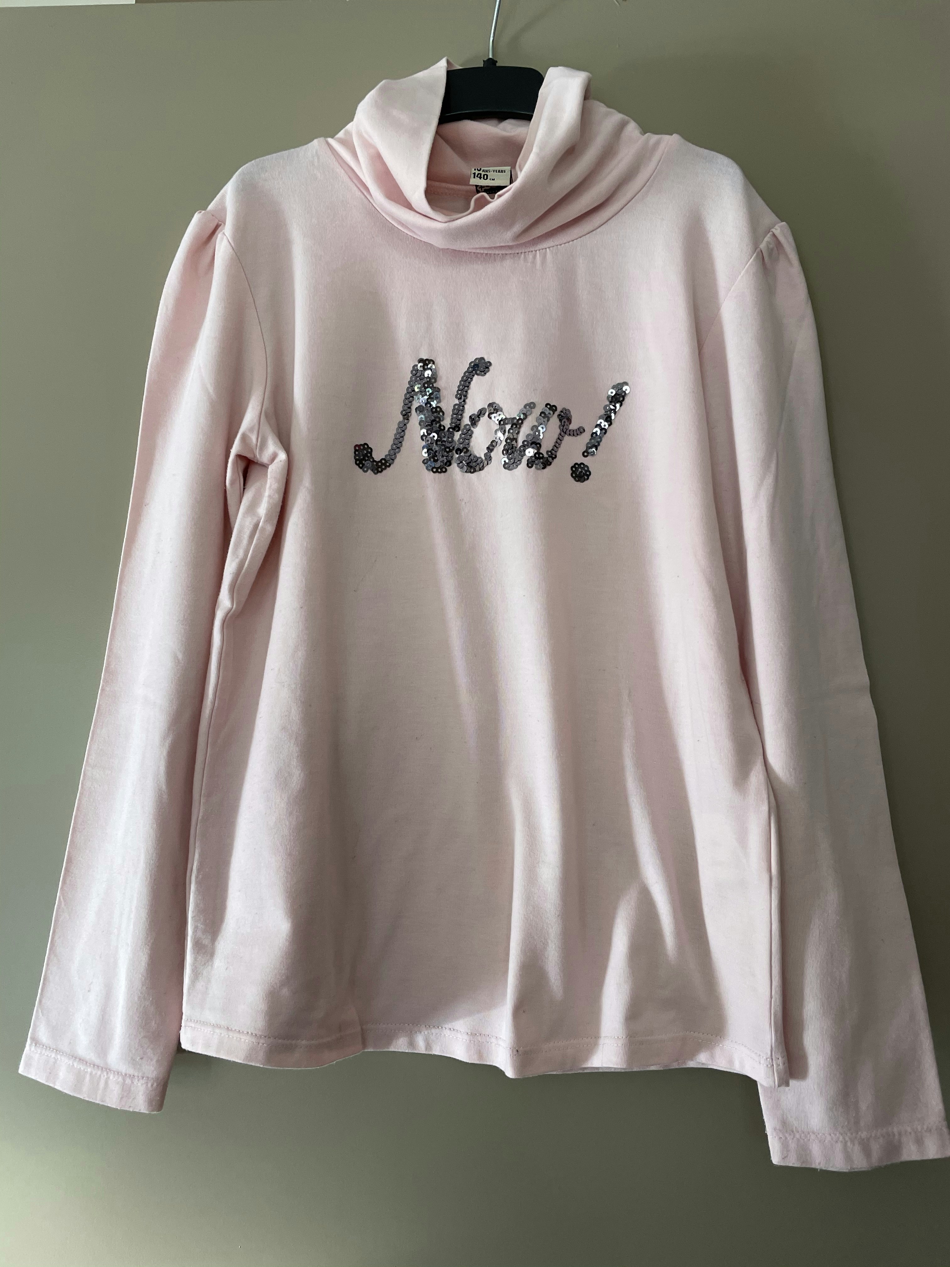 T-shirt manches longues rose