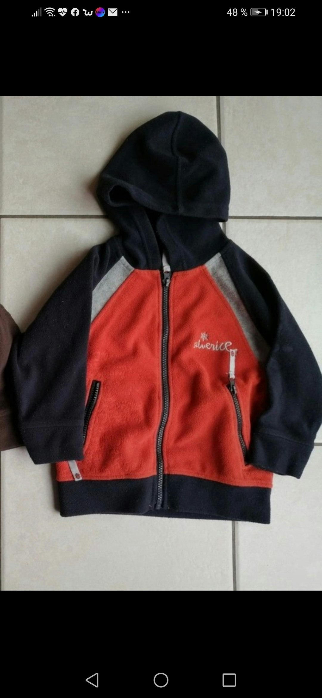 Gilet polaire à capuche, Minigang 3 ans