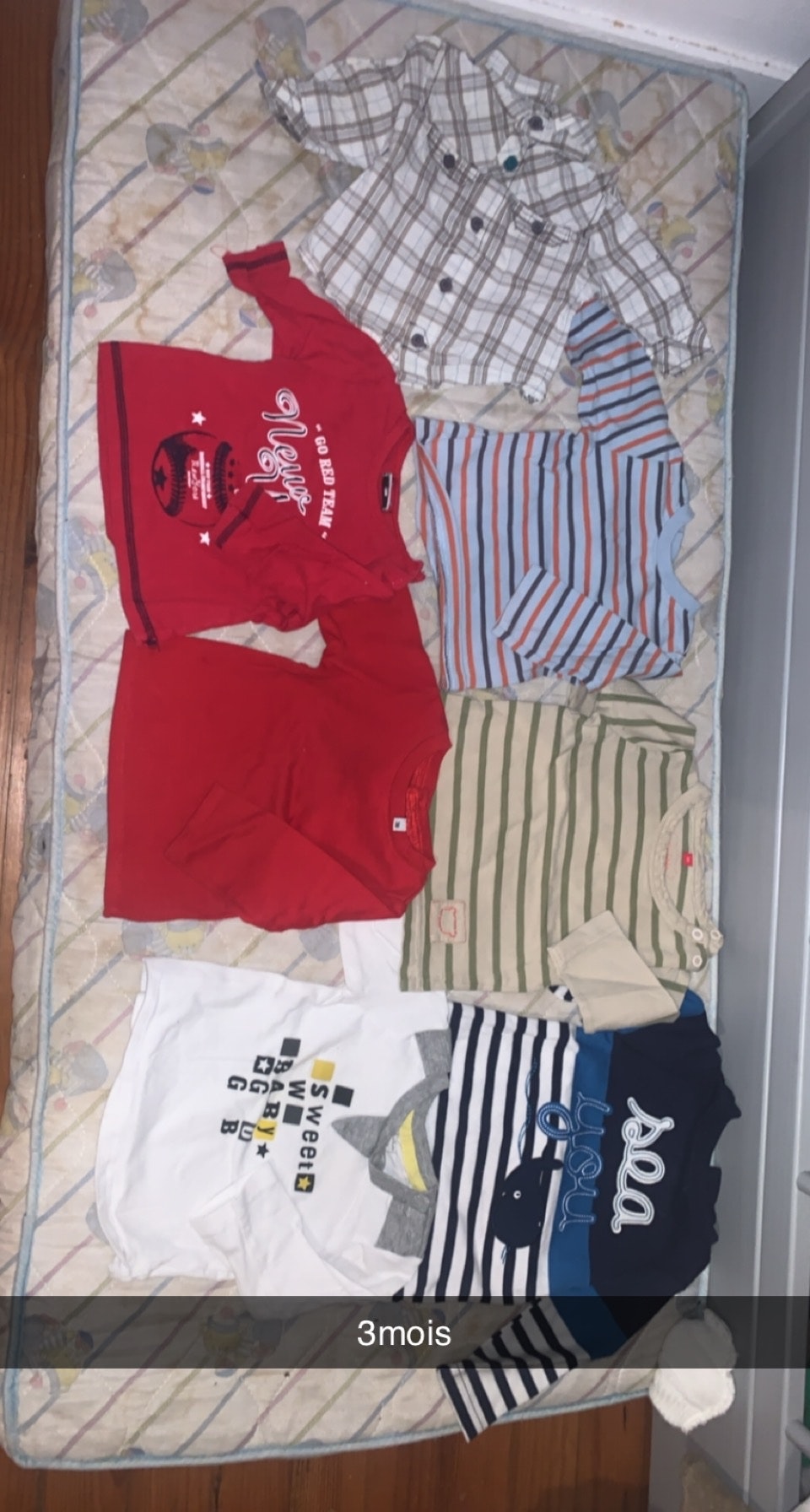 Lot tee shirt garçon 3 mois