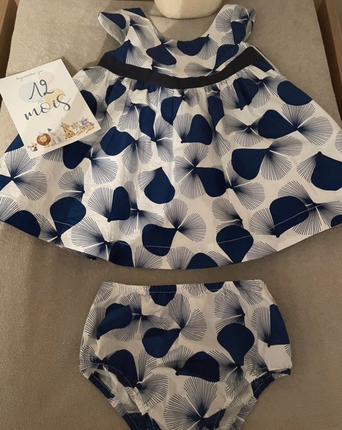 Ensemble robe bébé fille