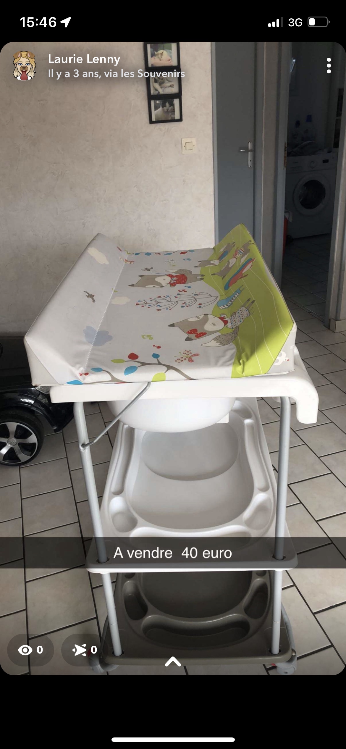 Table à langer