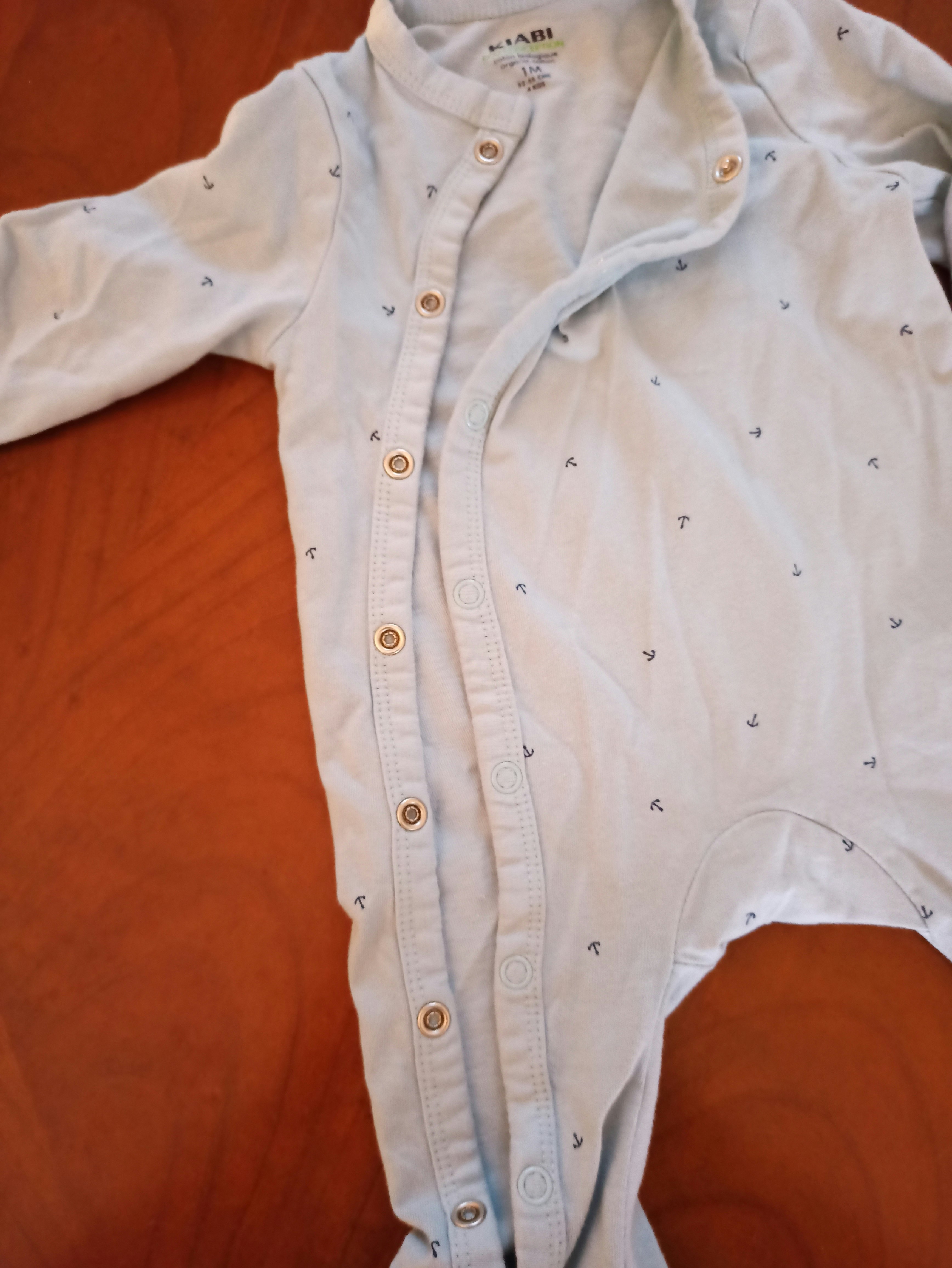 Pyjama Kiabi léger 1 mois bleu clair