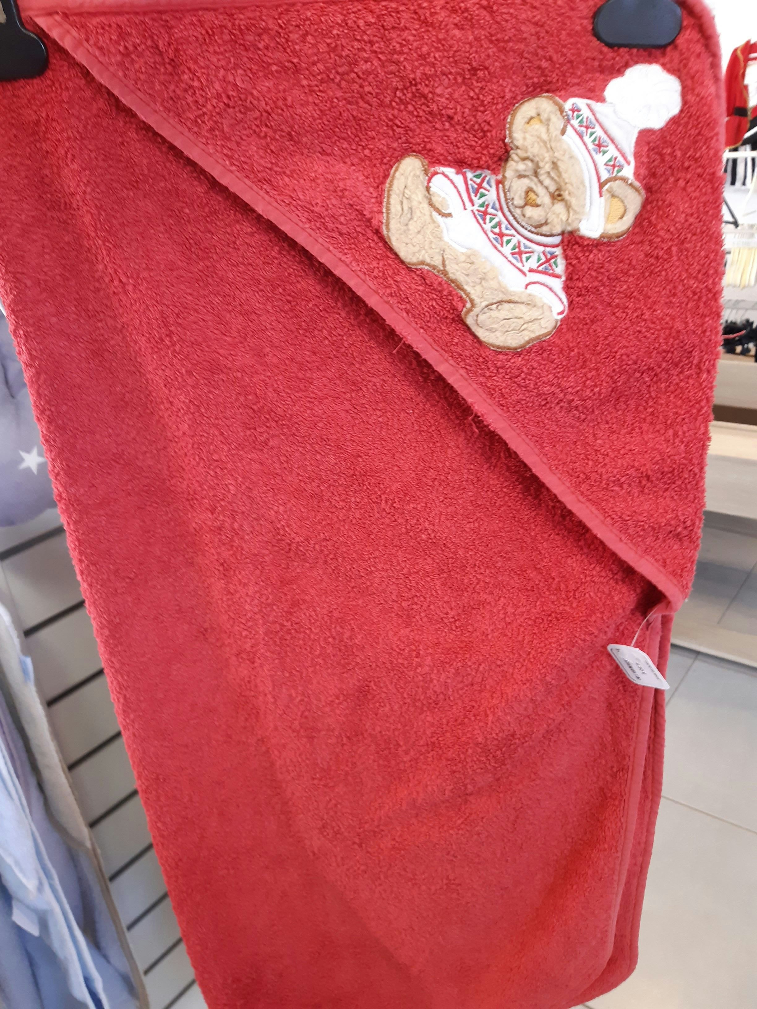 Cape de bain rouge
