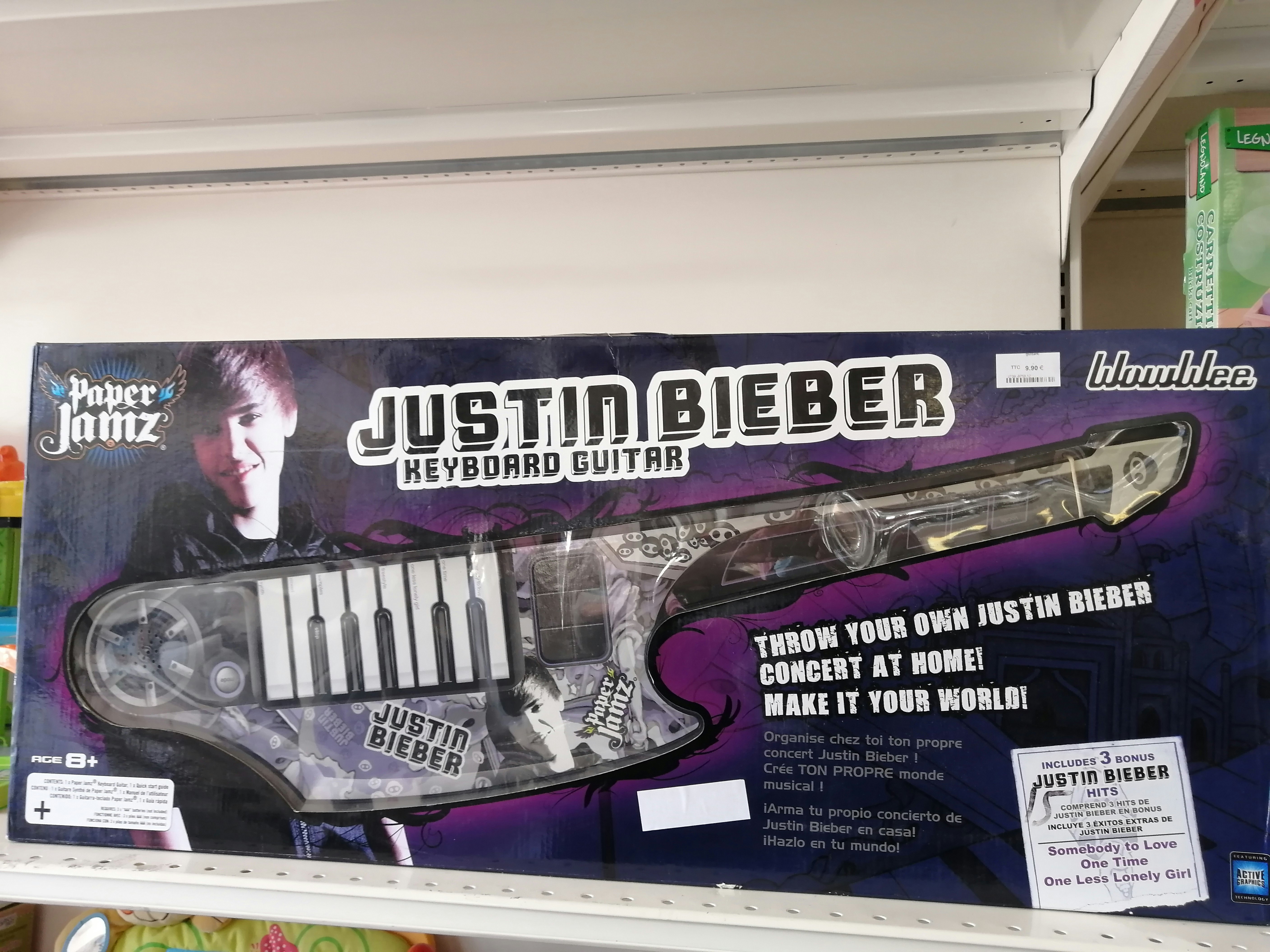 Jeu guitare électrique Justin Bieber