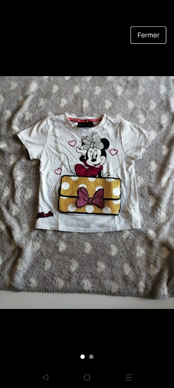 T-shirt manche courte Minnie 4ans