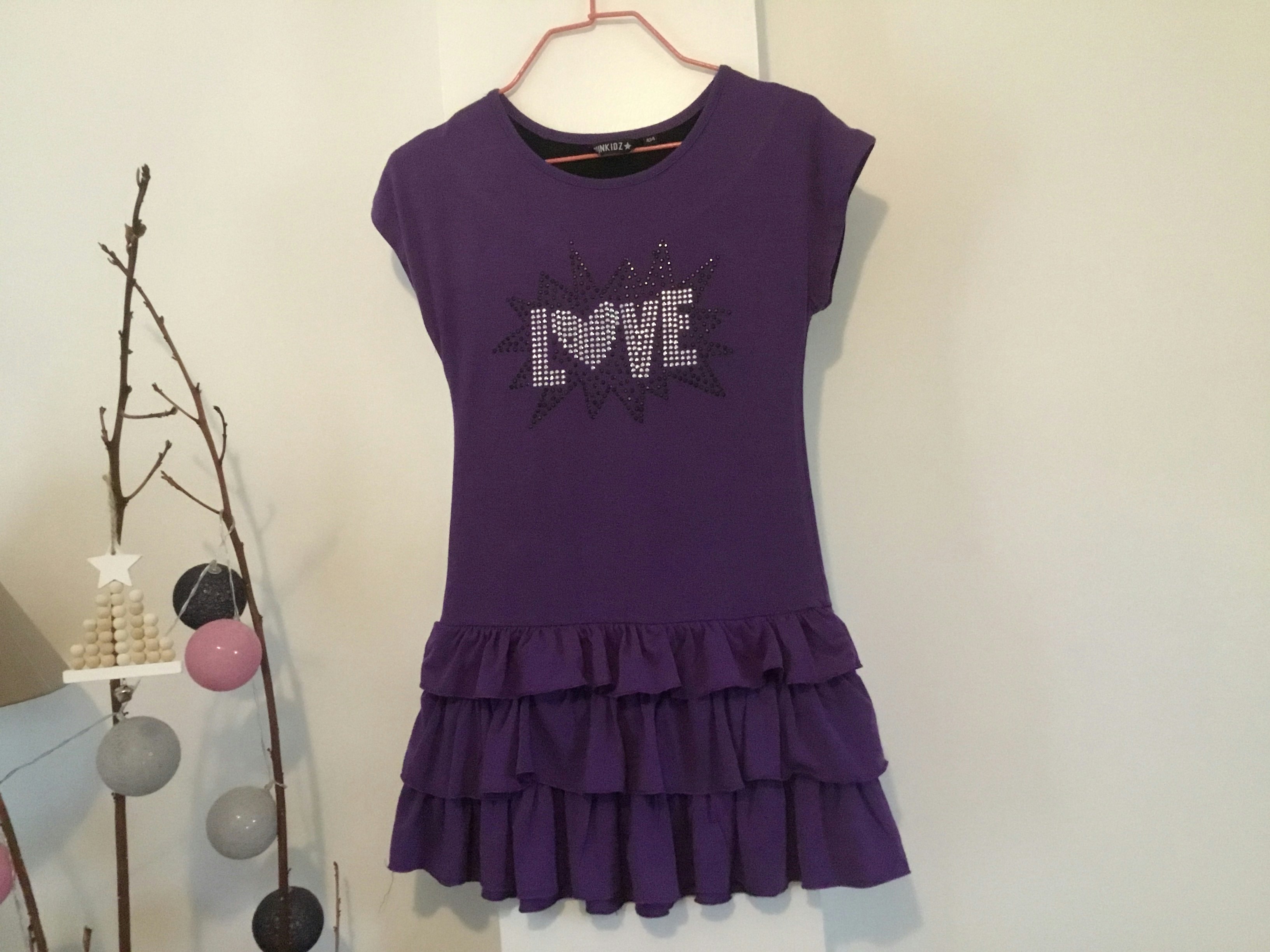 Robe à volants violine 10 ans Punkidz