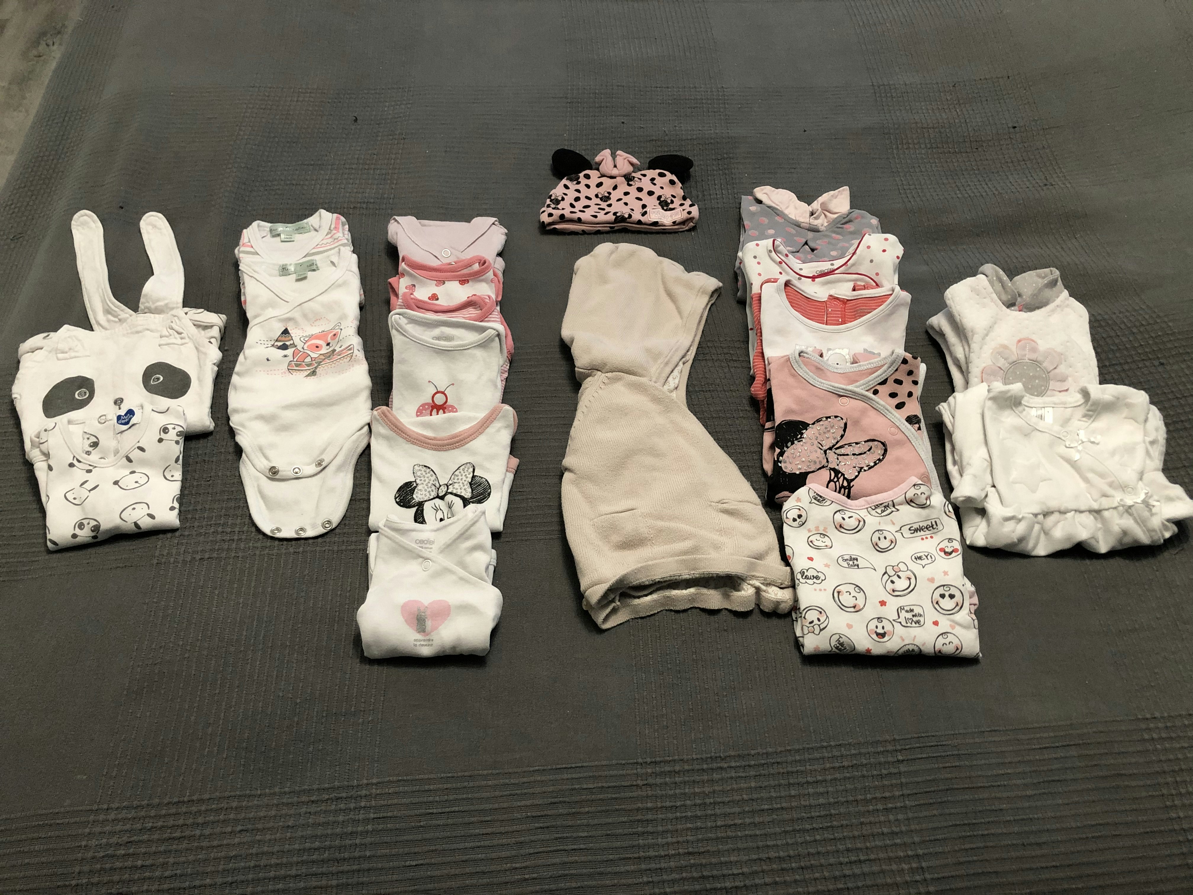 Vends lots vêtements bébé fille 1 mois