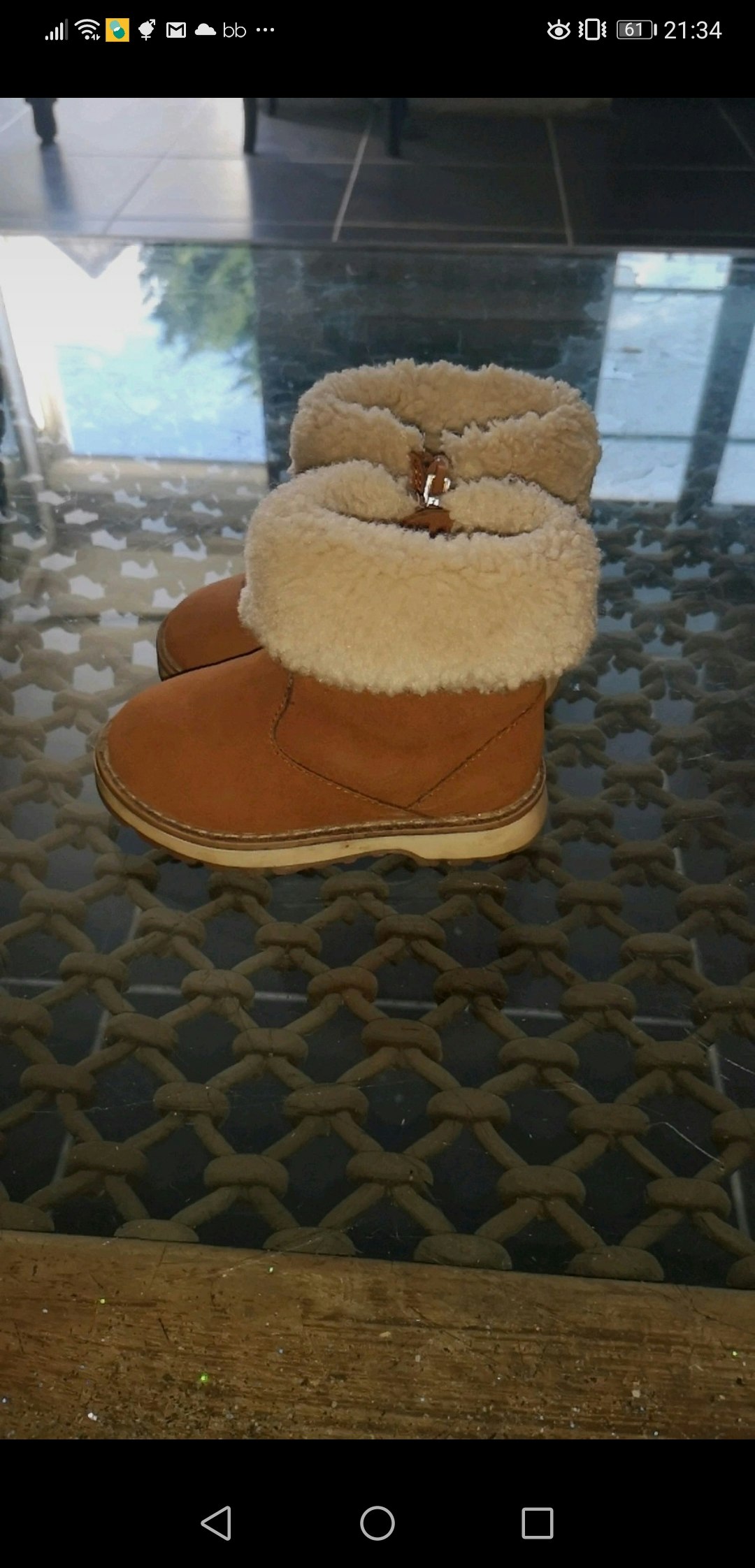 Chaussure botte camel zara