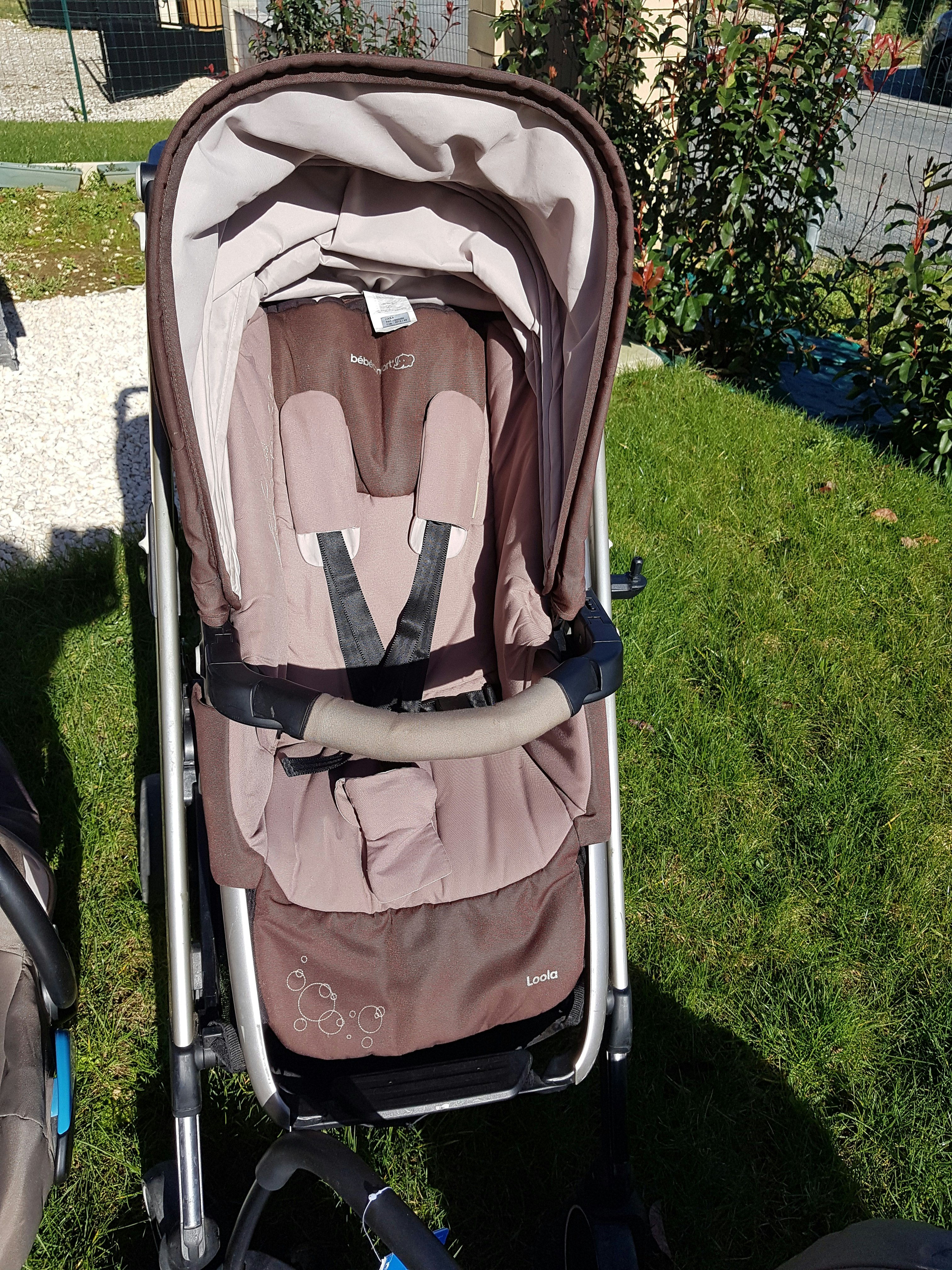 Poussette trio loola excel  marron/crème - photo numéro 3