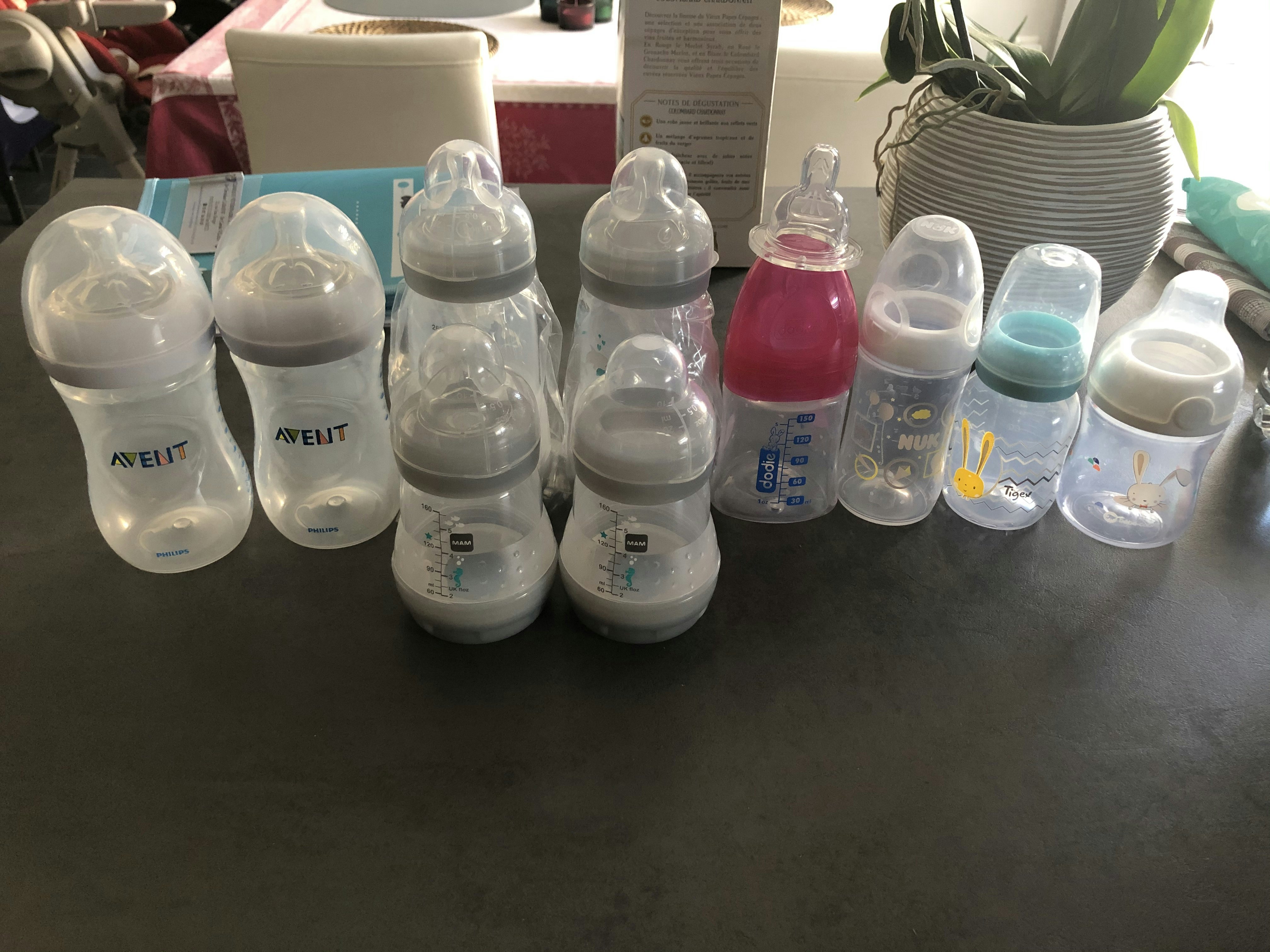 Vends lot de biberons