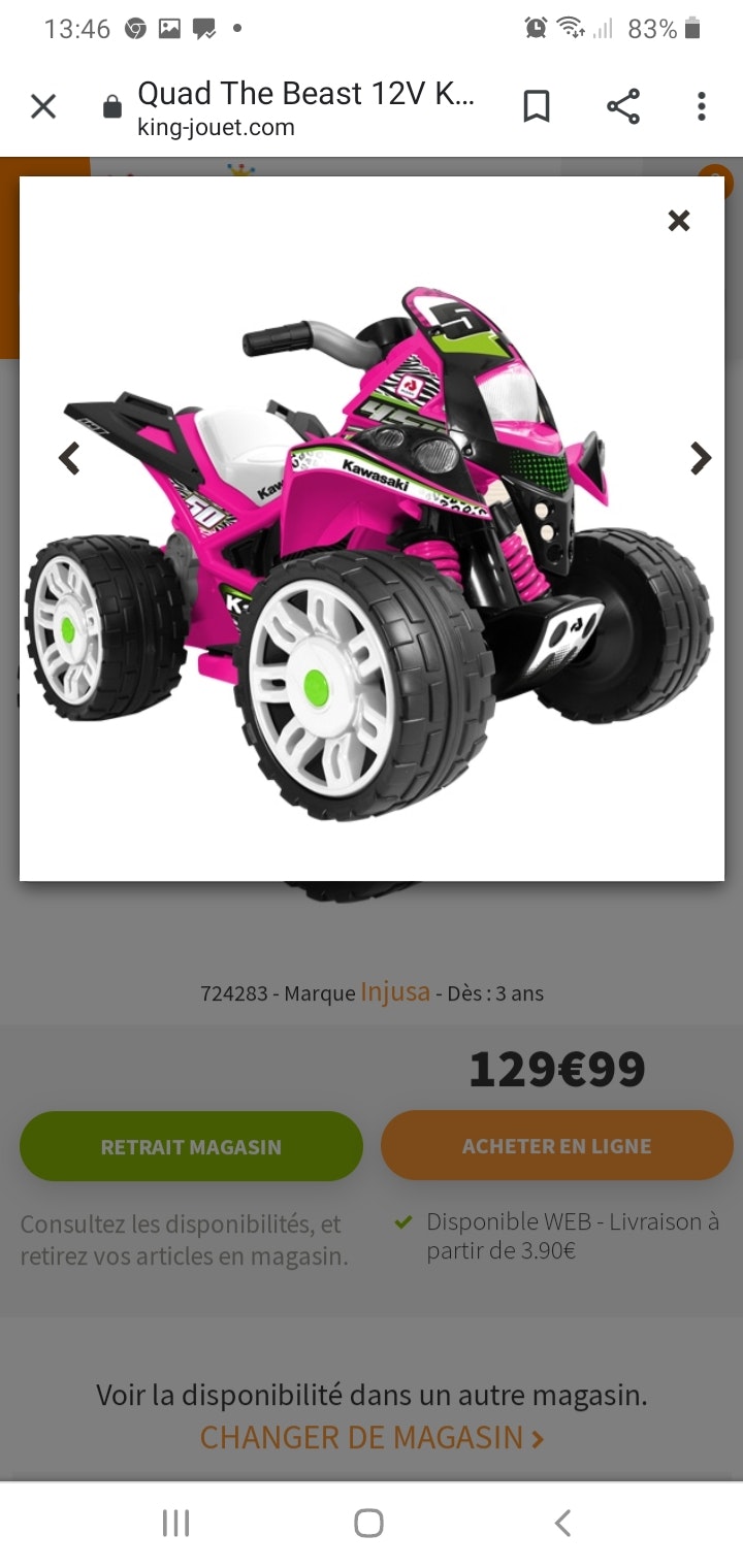 Quad 12v fille