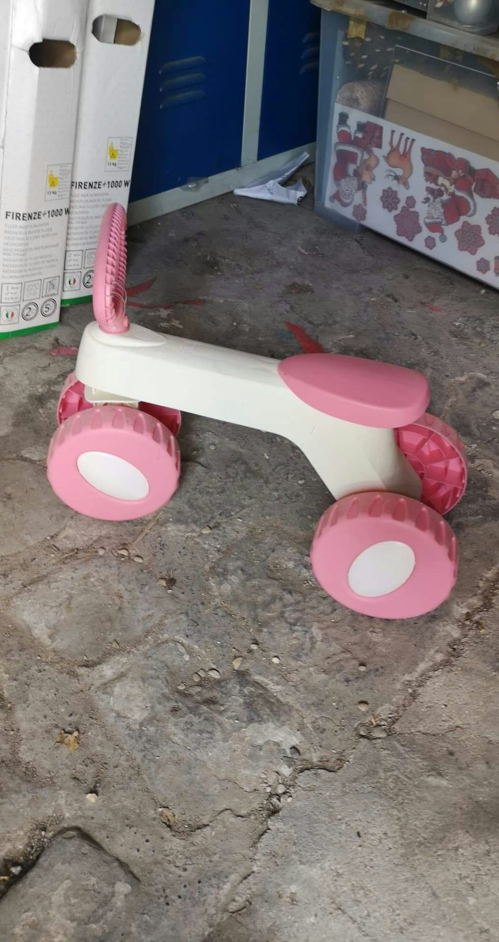 Porteur scooter rose